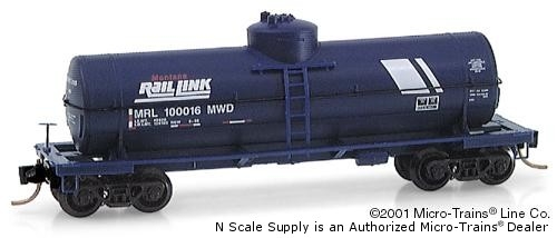 Montana Rail Link - Tank, Single-Dome - Micro-Trains 65390